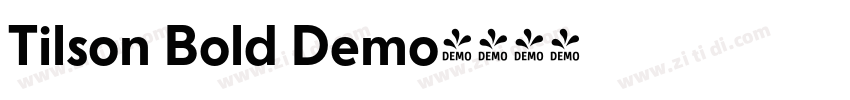 Tilson Bold Demo字体转换
